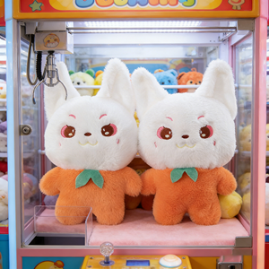 Popolari peluche a forma di coniglio carota da 8 pollici, morbidi animali di peluche per bambini, regalo di compleanno, bomboniere per feste - Product Image 1