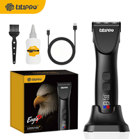 Tondeuse à poils pour animaux LILIPRO EagleP rechargeable, lame en D, silencieuse, tondeuse pour chien, rasoir pour cheval, sans fil, ensemble de produits de toilettage pour chat avec écran LCD