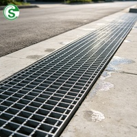 Grille en acier inoxydable 304 à dents pour drainage routier – Fabrication usine