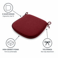Lot de 4 coussins carrés pour chaises, couleur personnalisée OEM, pour restaurants, hôtels, mobilier d'extérieur, fournisseur direct d'usine