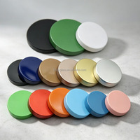 Couvercles à vis en métal noir et bleu pour diverses boîtes en fer blanc filetées Unishell 38/400 45/400 53/400 89/400 Bouchons de bouteilles et fermetures