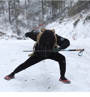 Crampons antidérapants en acier inoxydable à 11 dents pour chaussures de randonnée et de ski en hiver