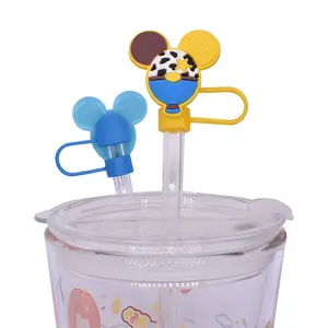 AL Custom Silicone Straw topper For 30 & 40 Oz Cup Tumbler Accessories Straw Tip Cover Cap pvc soft rubber