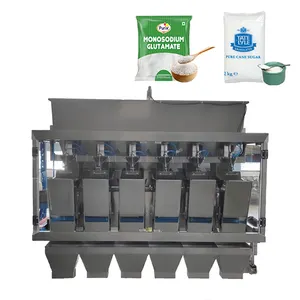 multihead linear weigher packing machine weighing filling white sugar monosodium glutamate powder packaging machine