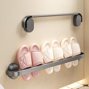 ที่แขวนรองเท้าแบบติดผนัง ไม่ต้องเจาะ  วัสดุเคลือบสีฝุ่น รุ่น A75 รูปทรงสี่เหลี่ยมผืนผ้า - Product Image 1