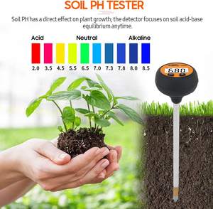 เครื่องทดสอบดินแบบ3-in-1เครื่องวัดค่า pH/ความชื้น/อุณหภูมิอเนกประสงค์พร้อมหัวทดสอบ8.25 "/210มม. - Product Image 6