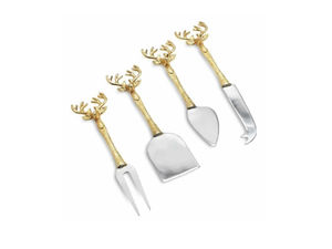 Ensemble de couverts en acier inoxydable avec poignée en laiton de luxe, fabriqués à la main, vaisselle haut de gamme pour hôtel et restaurant - Product Image 2