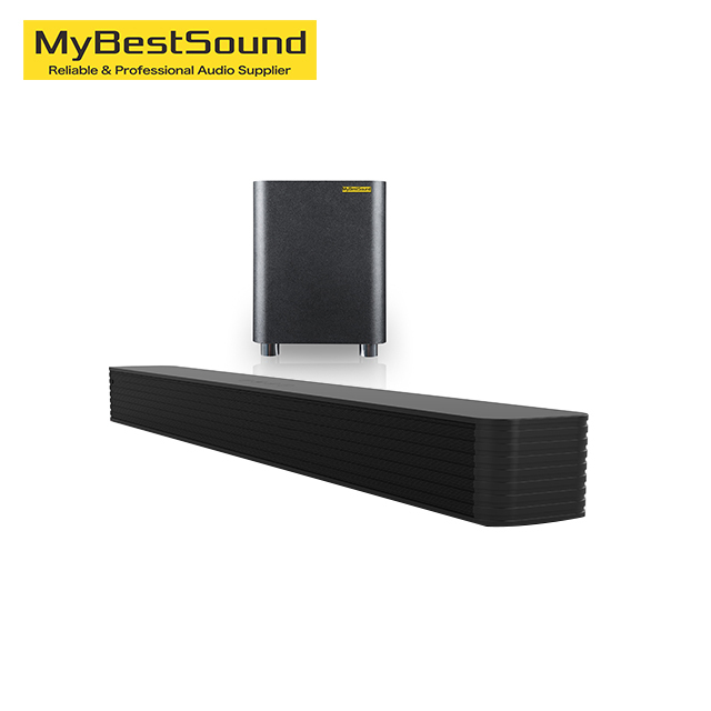 High Quality 2-in-1 Detachable Soundbar with ARC/BT/OPT/AUX Remote for Home Theater System