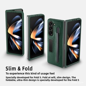 เคสโทรศัพท์แบบพับได้ลดราคา 50% สำหรับ Samsung Galaxy Z Fold พร้อมขาตั้งแบบซ่อนและที่ใส่ปากกา ป้องกันการตกกระแทกได้อย่างเต็มรูปแบบ - Product Image 3