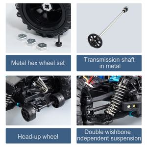 Voiture télécommandée électrique 4x4 tout-terrain 1/16 2.4G 16201 RTR, grande roue, 35 km/h, jouet télécommandé haute vitesse - Product Image 6