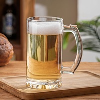 Grandes tasses à boire Chope à bière Verres 1 litre Chope à bière Verre lourd Verre à pinte Grand verre à vin