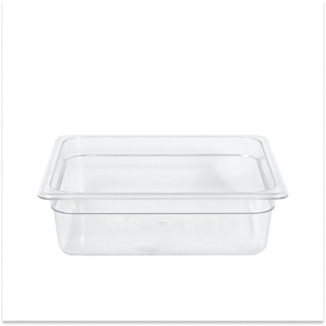 GN Container 1/2 65MM Clear Without Lid Durable Food Grade <b>Plastic</b> Pan For Deli Counter And Fridge - Product Image 2