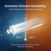 Cellules semi-solides Farasis NMC en pochette 55Ah 57Ah 70Ah 3.7V ≥2000 cycles Taux de décharge 4.8C/5C 269-270Wh/kg
