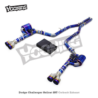 Échappement de course Catback pour Dodge Challenger Hellcat SRT 6.2T 2016-2022 Système d'échappement en titane Valvetronic Catback Silencieux