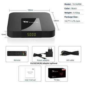 Boîtier TV Android TX Super4k, <span class=keywords><strong>streaming</strong></span>, maison intelligente, Wifi, OTT, certifié CE, boîte TV intelligente pour le cinéma maison - Product Image 5