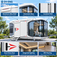 K3 Maisonnette préfabriquée en aluminium de conception européenne pour bureau, camping, séjour à la maison, projets de tourisme écologique