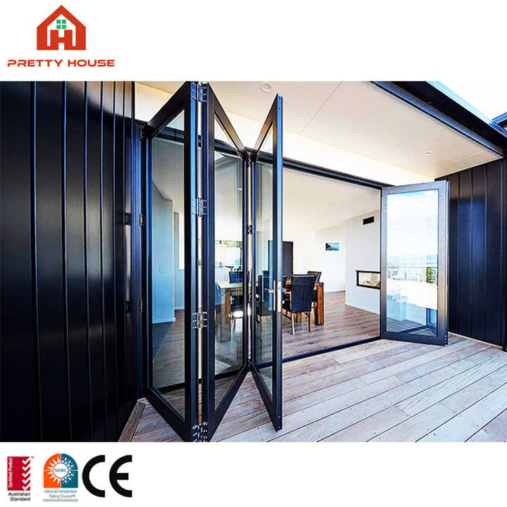 Aluminum Interior Exterior French BiFold Doors by Prettyhouse