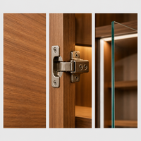 Armoire à vin moderne et écologique avec éclairage LED, construction en bois massif pour un usage domestique