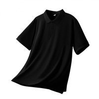 Polo uni en coton 100% 300GSM, unisexe, logo brodé personnalisé, couleur unie, uniforme, fournisseur en gros