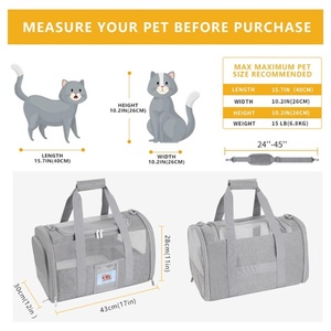 Sac à dos de transport pour chat en tissu Oxford respirant et pliable, idéal pour les voitures – Nouveau modèle en gros du Guangdong - Product Image 5