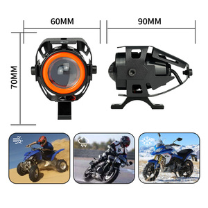 LIUHJG precio al por mayor impermeable <span class=keywords><strong>U7</strong></span> con anillo de Color rojo conducción foco motocicleta luz antiniebla - Product Image 3