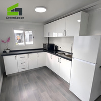 Maison conteneur extensible à double aile 40 pieds 3 chambres de luxe préfabriquée en acier sandwich ignifuge isolée CE ISO USA Australie Usine