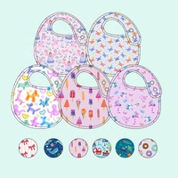 Bavoirs pour bébé en bambou 95% et élasthanne 5%, imperméables, pour nouveau-né, gamme familiale