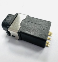 OFERTA ESPECIAL: Conector Hembra Impermeable JLC PJ-436-01 para Teléfono, Carcasa LCP, Diámetro 3.6mm, 5 Pines, Contacto SMD, Cobre con Baño de Oro