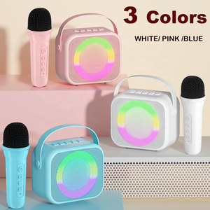 LED Family KTV RGB Party microfono Wireless <span class=keywords><strong>K</strong></span> Singing Machine Outdoor Portable mini Wireless Mic Karaoke altoparlante Bluetooth - Product Image 2