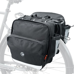 Borse Laterali per Bicicletta 30L Resistenti all'Acqua, Borsa da Sella per Portapacchi Posteriore con Chiusura a Zip, Grande Capacità con Portabottiglie - Product Image 1