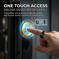 Bague connectée en céramique NFC avec protection de sécurité, suivi ECG intelligent, moniteur d'activité et de santé, résistante à l'eau, durable, taille personnalisable