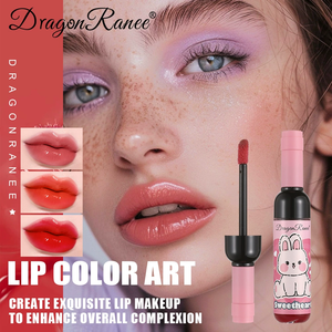 Dragon Ranee, botella de vino tinto de 3 colores, esmalte de labios, tinte de labios, Copa antiadherente, brillo de labios hidratante, lápiz labial líquido de dibujos animados, agua - Product Image 2