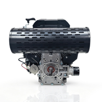 Potente Motor de Gasolina V-Twin de 27 HP TJ750 744cc OHV de 4 Tiempos con Bomba Eléctrica y Rodamiento para Generadores Pesados, Emisión Euro 2/Euro 5