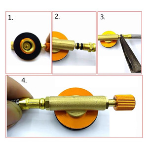 Tête de brûleur pour bouteille de gaz avec vanne de réduction de pression, sortie 1/4 po, avec tuyau d'extension et interrupteur plat, accessoires de cuisinière - Product Image 5