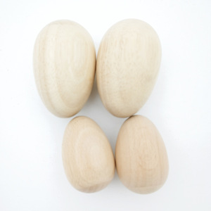 เครื่องดนตรีออร์ฟแบบขายส่ง ของเล่นมอนเตสซอรี่  ไม้ตีไข่ มาราก้า ทำจากไม้ธรรมชาติ เครื่องดนตรี ของเล่นเสริมพัฒนาการ - Product Image 2