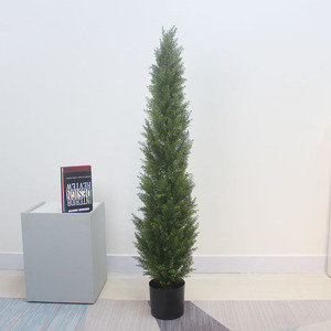XinQi Plastic <strong>Artificial</strong> Christmas <strong>Tree</strong> Detachable Pine Cypress Potted Plant for Indoor Hotel Decor Natural Touch <strong>Durable</strong> High - Product Image 4