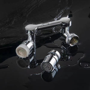 Adattatore per <span class=keywords><strong>rubinetto</strong></span> da bagno moderno a foro singolo <span class=keywords><strong>1080</strong></span> <span class=keywords><strong>gradi</strong></span> con testina Anti-splash Anti-splash - Product Image 1