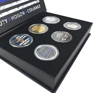 Un Set progetta la propria moneta personalizzata con motivo in lega di zinco con stampa Logo Souvenir Coin per la raccolta