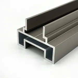 Profilé de porte coulissante Invisible en Aluminium, profilé d'extrusion en Aluminium, porte mince en Aluminium
