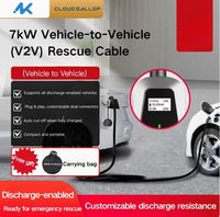 Chargeur V2V hors réseau 7kW pour le partage de puissance Overlanding/Camping EV avec résistance aux chocs de qualité militaire Entrée 220V État neuf