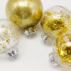 Boule de Noël à suspendre pour sublimation, impression par transfert thermique, fournitures de fête, vente en gros, articles de bricolage en stock - Product Image 1