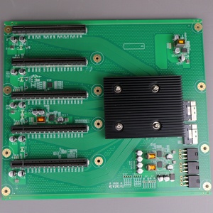 Carte d'extension PCIe 4.0 X16 PEX8654, adaptateur de planche arrière pour GPU interne 1 à 5, pour station de travail informatique AI - Product Image 1