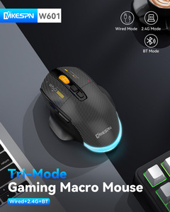MKESPN W601 Wholesale Carbon Fiber Wireless Three-mode Macro-defined right Hand Gaming <b>Mouse</b> 12800DPI Stock - Product Image 3