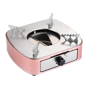 Stainless Steel Alcohol Stove Portable Outdoor Camping Dry Pot Burner Small Hot Pot Base Adjustable Flame - Product Image 5