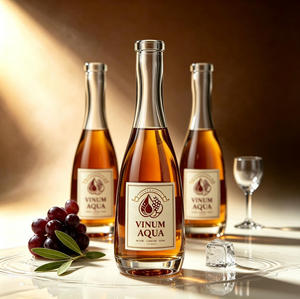 Botella de <span class=keywords><strong>Licor</strong></span> Personalizada de 100 ml con Tapón de Corcho, Botella de Vidrio Blanco Esmerilado para Exhibición, Mini Botella para Alcohol con Logotipo Personalizado - Product Image 2