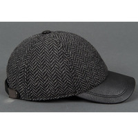 Gorra de béisbol de cuero de 6 paneles de alta calidad personalizada gorra de béisbol de lujo para adultos al por mayor
