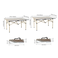 Ensemble de table et de chaises de pique-nique portables pour le camping, la salle de sport ou le salon - Accessoires de meubles pliables