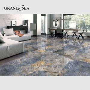 프랑스 집 사용자 정의 800*800 실내 광택 유약 타일 내마모성 Carreaux 드 솔 대리석 석판 벽 타일 바닥 계단 - Product Image 4