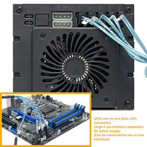 5 отсек для хранилища с горячей заменой, корпус для жесткого диска с 6 ГБ, модуль оптического положения с преобразованием 3*5,25 "в 5*3,5" - Product Image 4