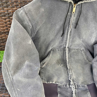 Sweat à capuche en jean délavé et vieilli pour homme – Qualité supérieure, coupe ample et oversize